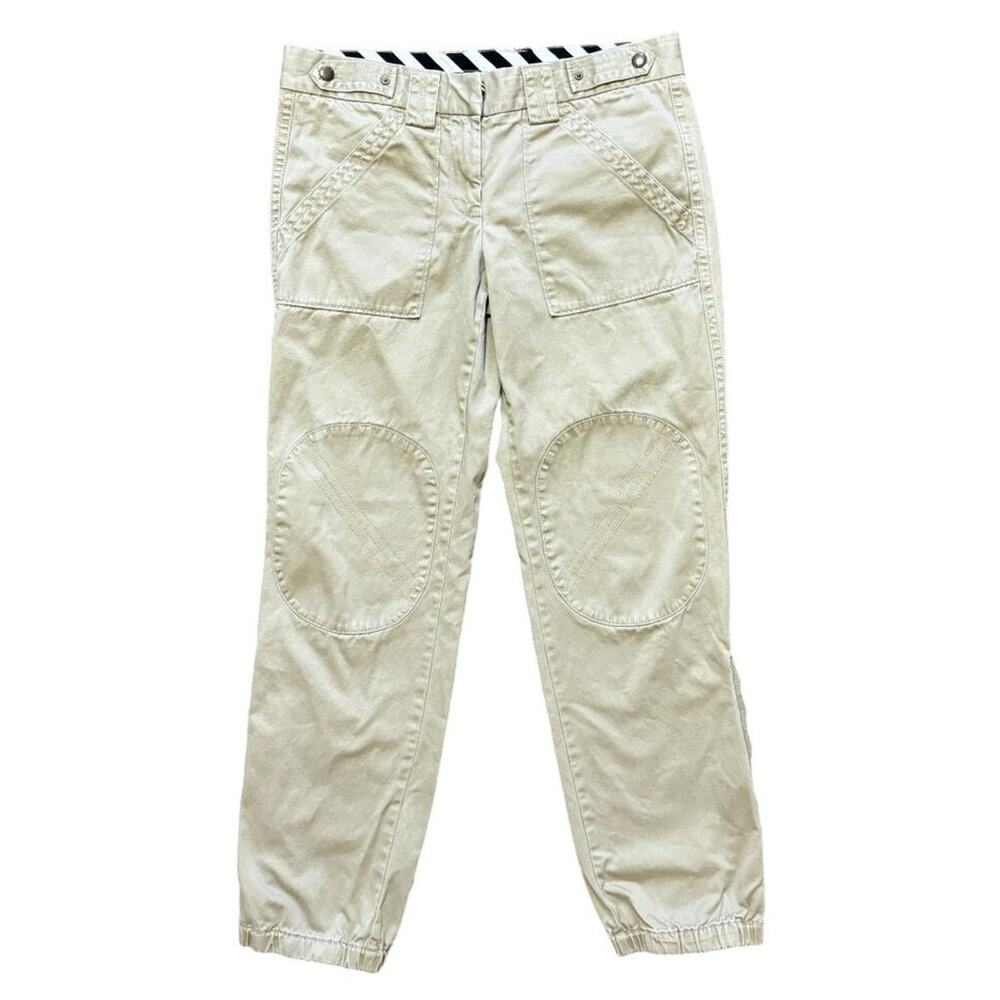 J.CREW Broken In Chino Classic Twill Low Rise Utility Jogger Pants in Khaki SZ 6